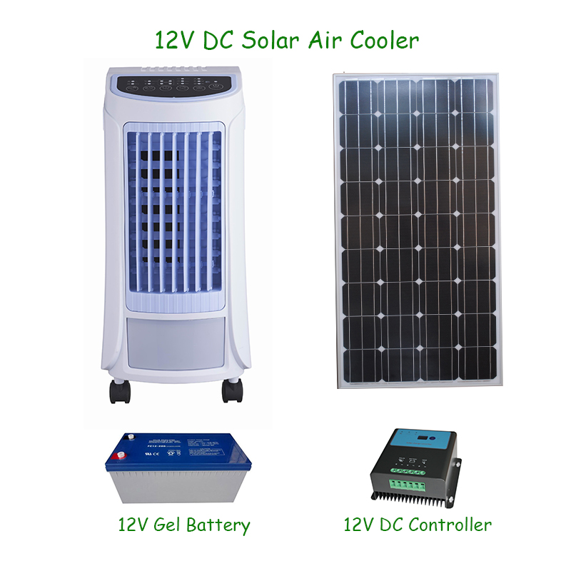 12V DC Solar Air Cooler with 30w low power consumption