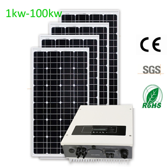 1kw-100kw ACDC on grid solar power system for home without battery working 25 years