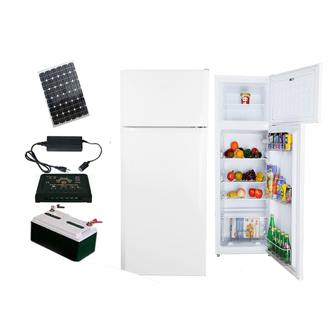 50L-300L 12V/24V DC Solar Off Grid Fridge Refrigerator with 24 Hours Back up