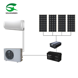 24V DC 6000btu-9000btu 100% off Grid Solar Air Conditioner with Panasonic Compressor and Motors