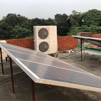 ACDC on grid solar air conditioner installed in Bangladesh
