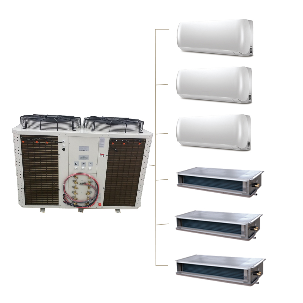 Ducted type 18000btu 24000btu 54000btu 120000btu 48V DC 100% off Grid Solar Air Conditioner