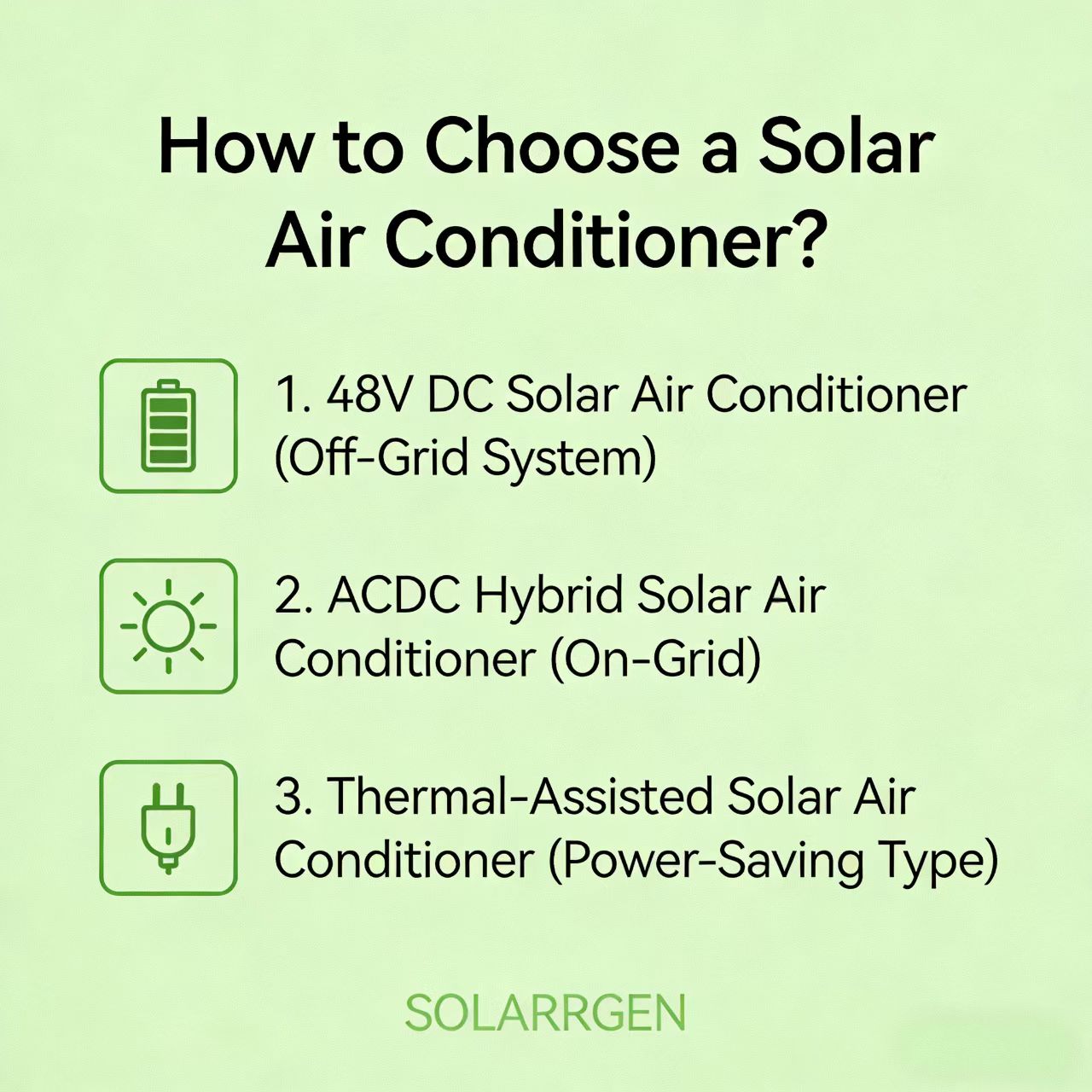 How to Choose a Solar Air Conditioner? A Clear Guide to the 3 Main Types