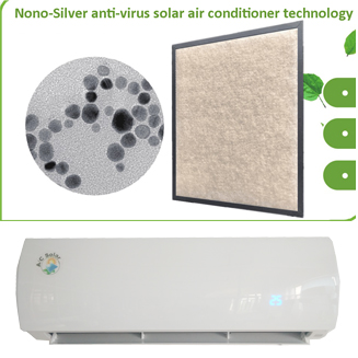 All new solar air conditioner order will be provided covid-19 virus killer filter freely