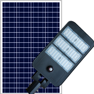 High brightness lumens Semi integrated solar street light with Life PO4 battery