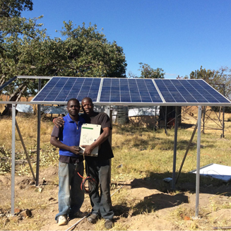 Solargreen solar DC water pump installed in Africa