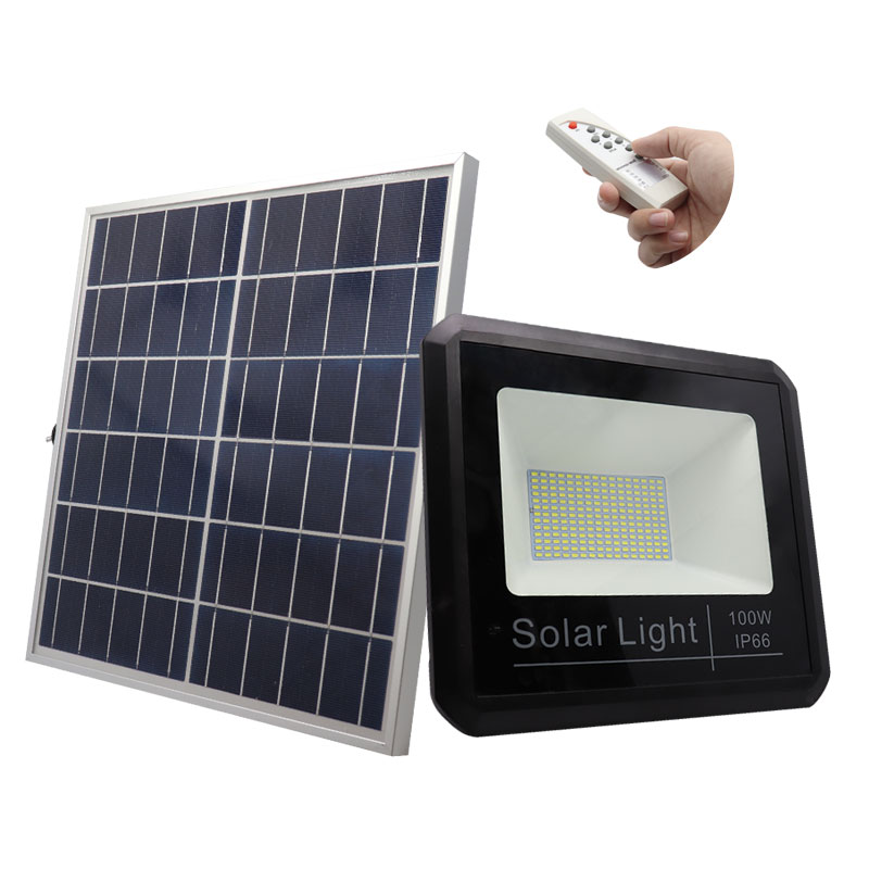 10w-100w high brightness solar flood light with motion sensor energy saving mode