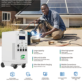 SOLARGREEN 5kW All-in-One Power Station: One Machine. All the Power You Need