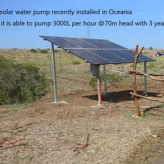 Solar DC Water pump Installed in Oceania with 3 years Warranty